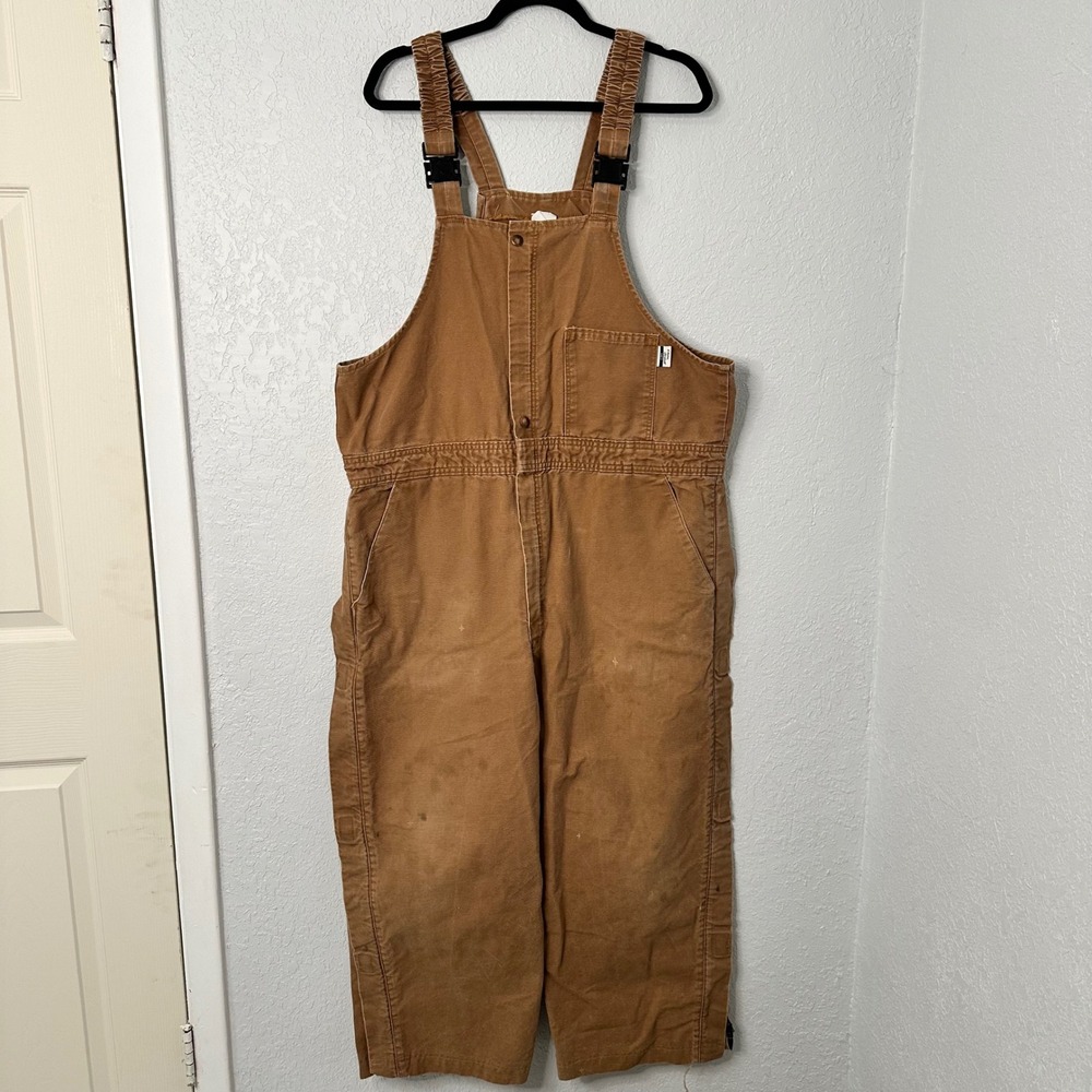 Vintage 90s Westex UltraSoft FR Union Made Arc Rated Duck‎ Canvas Overalls large